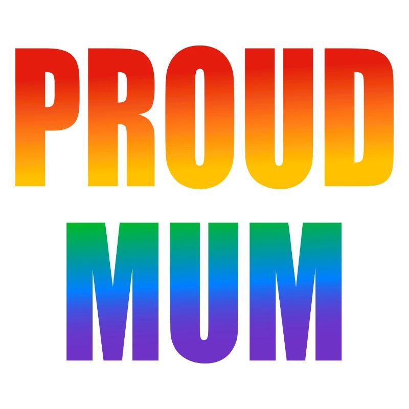 Stolze Mutter schwuler Regenbogen