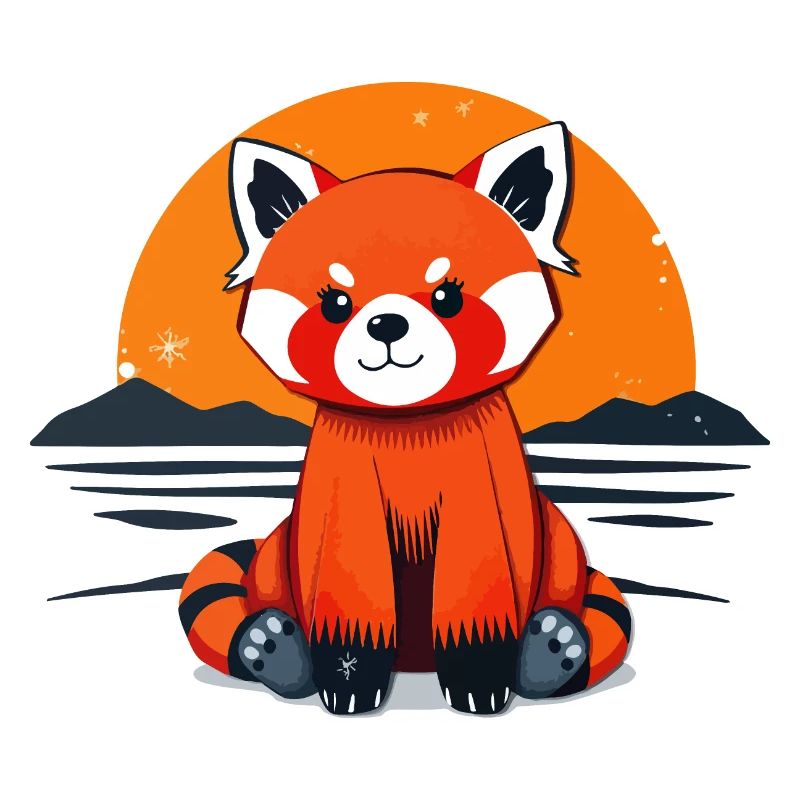 Charmant panda roux