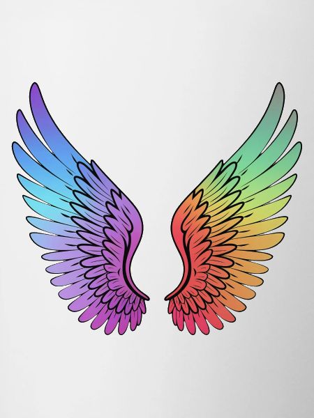 Rainbow Gradient Wings