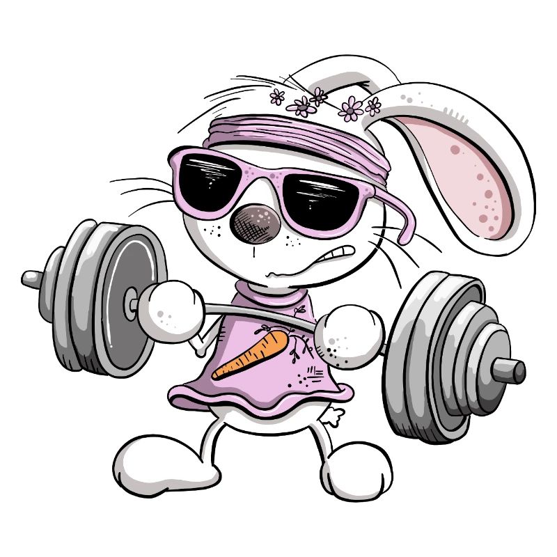 Strength Training Rabbit Fitness Weight Exercise