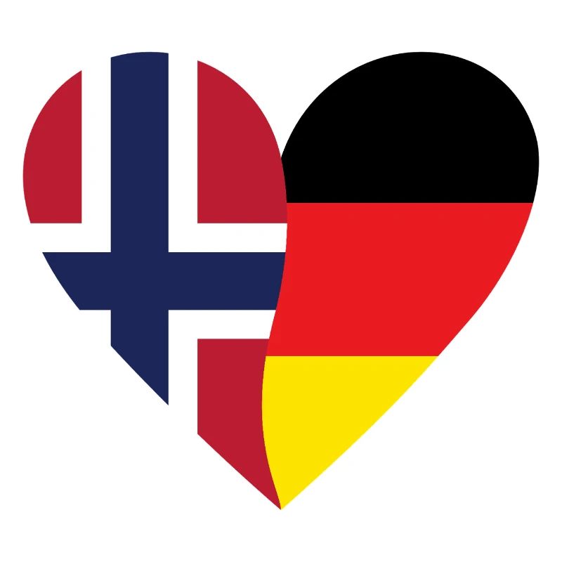 Norway Germany Heart