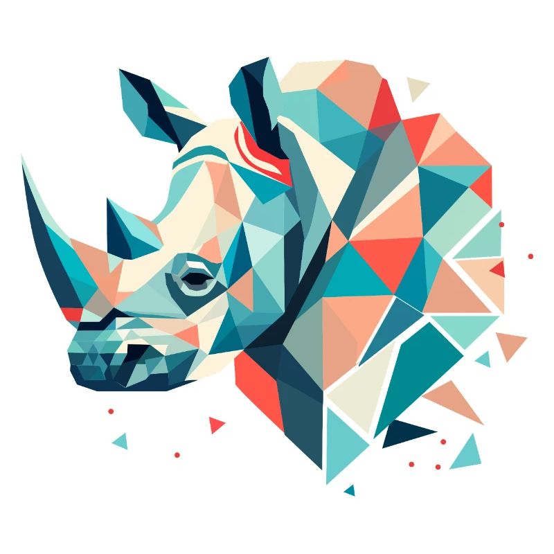 Abstract Rhinoceros – Geometric Strength