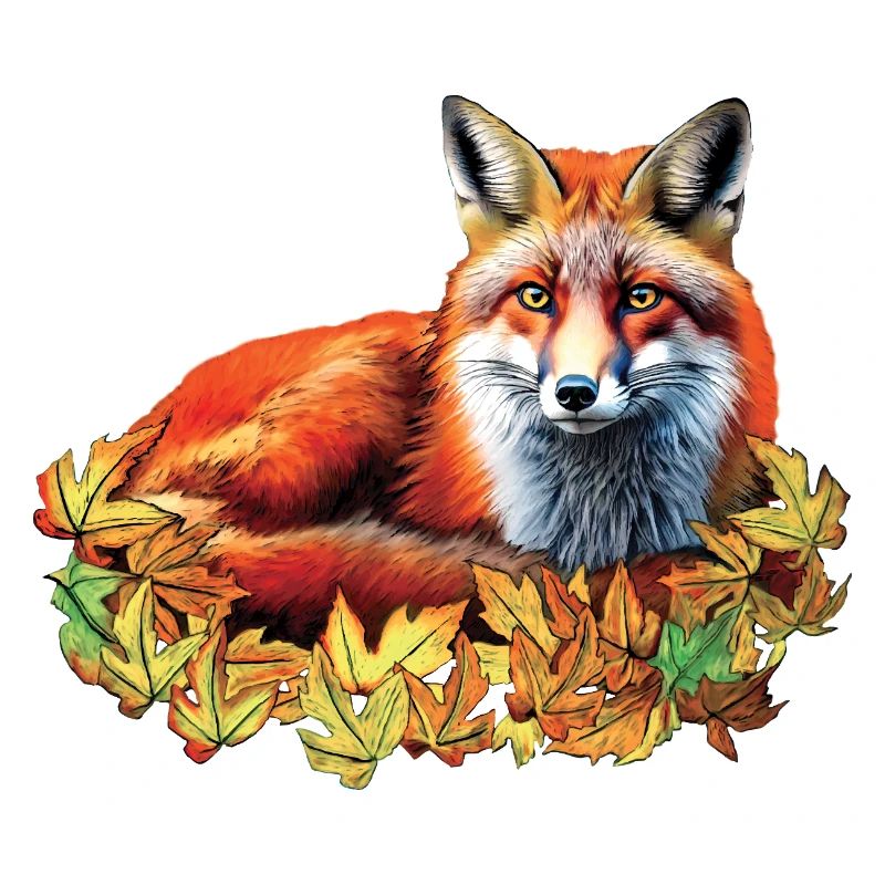 Renard roux en automne