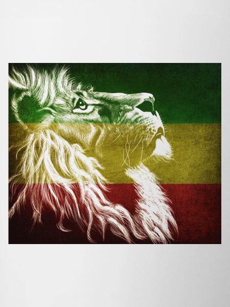 Reggae Lion Flag Art