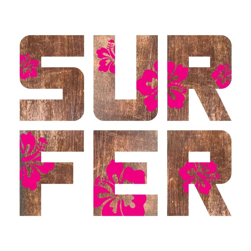 Surfeur Hawaï Camping Plage Planche de surf Camp d’été