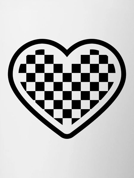 checkerboard heart