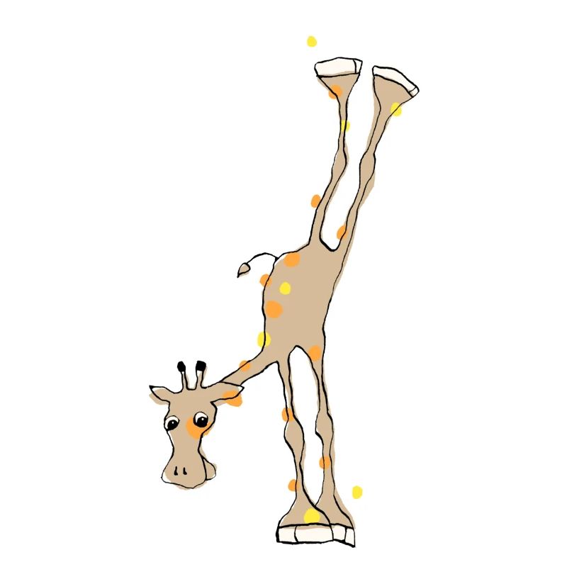 giraffe handstand