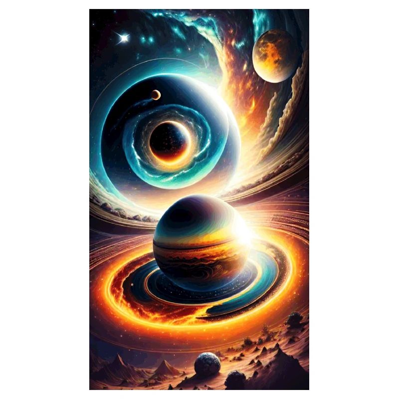 Univers avec planète