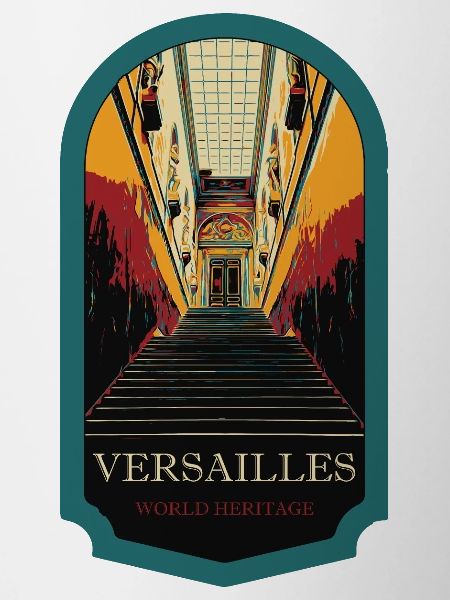 Royal Staircase, Illustration of Versailles