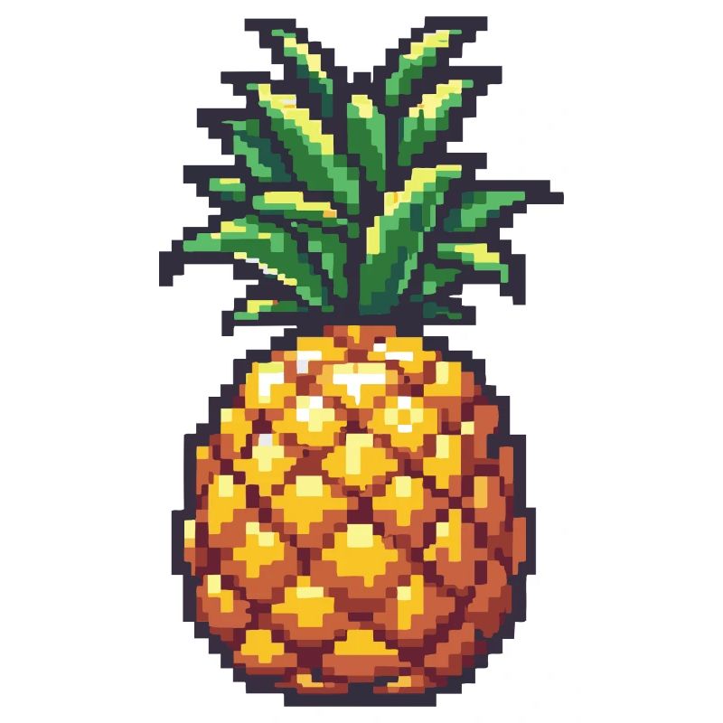 Pineapple Pixel Icon