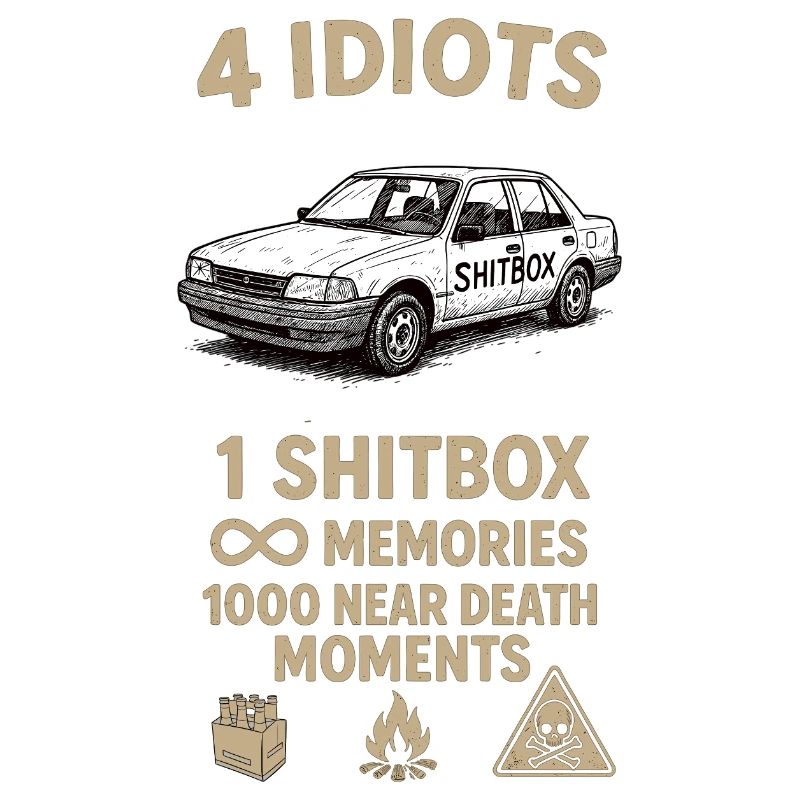 4 idiots 1car