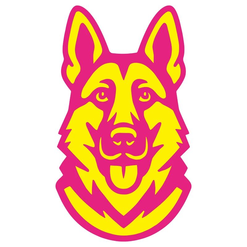 Schäferhund Pop-Art