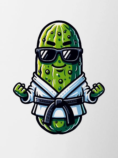 Karate Gurke Mit Sonnenbrille