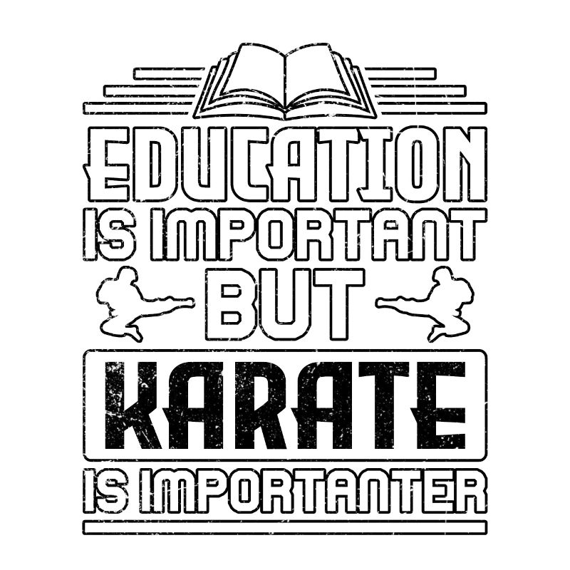 L’éducation est importante, mais le karaté est plus important