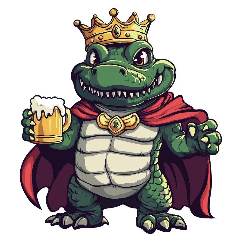 Alligator Bier Lustig