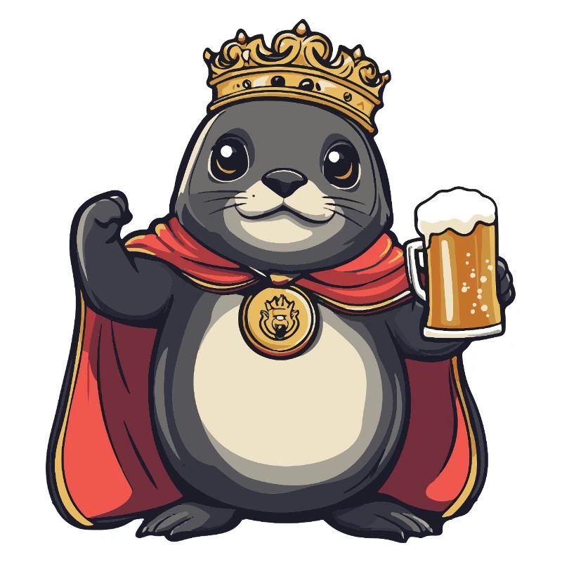 Phoque Animal Bière Drôle
