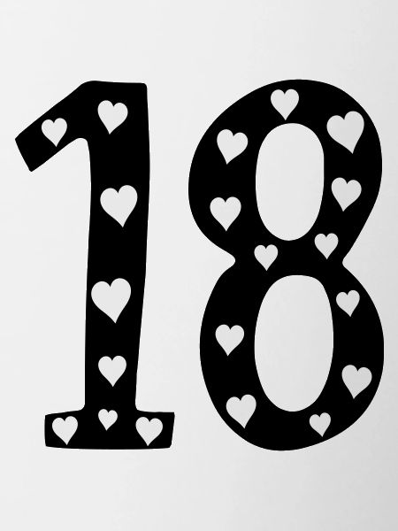 18 Birthday Heart