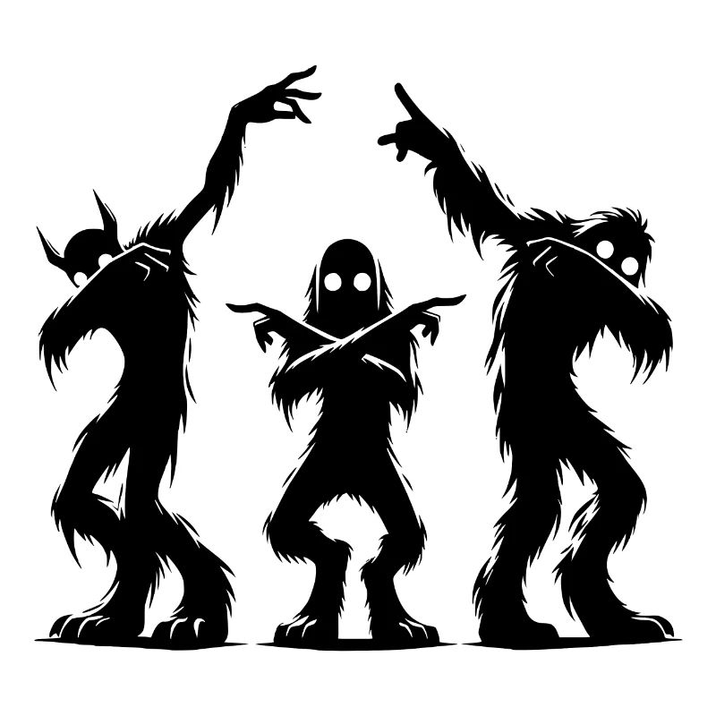 Effrayant Dancing Dabbing Zombie Monster