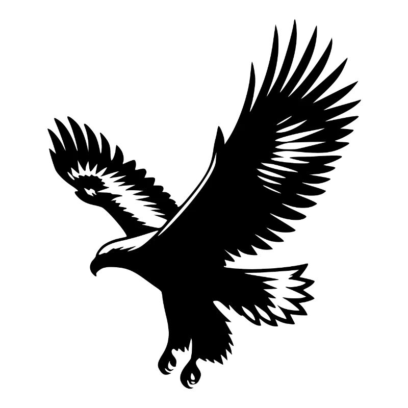 Beautiful Flying Eagle Tattoo Style