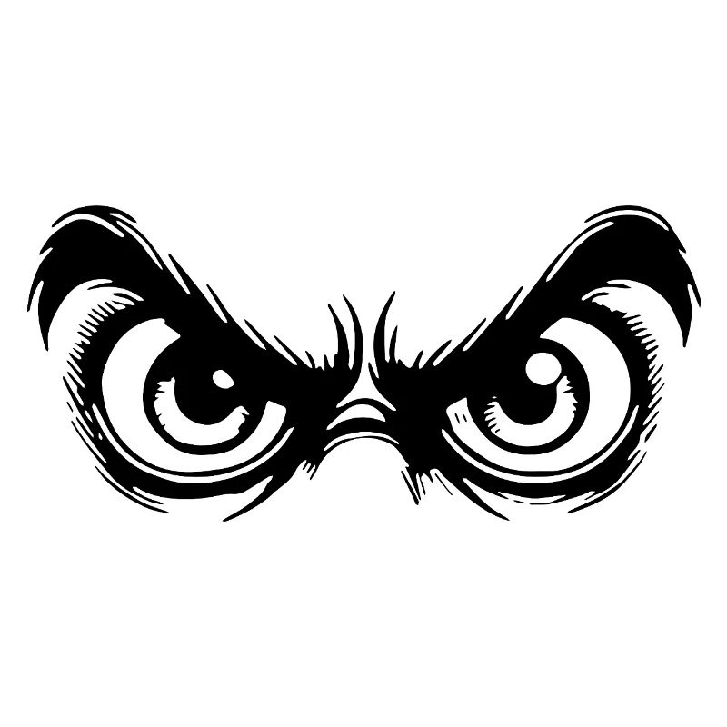 Des yeux avec un regard d’observation fixe