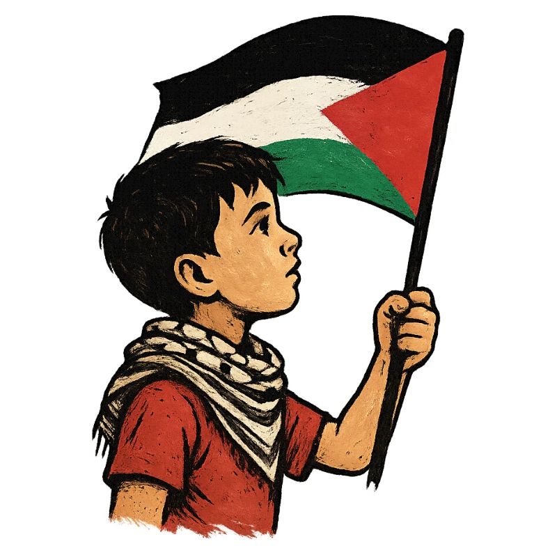 Garçon au drapeau – Voix de l'innocence