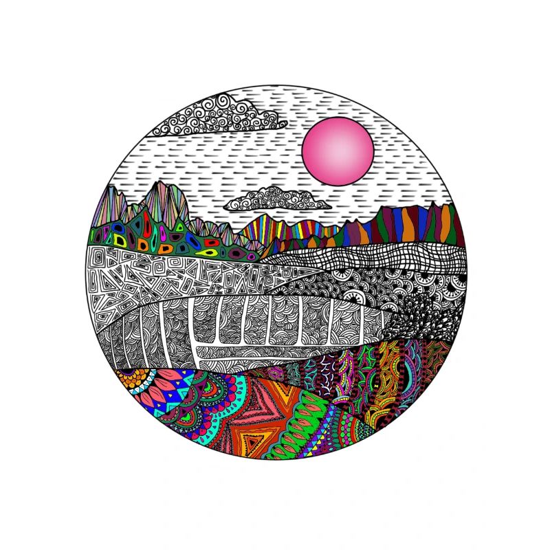 Colourful landscape
