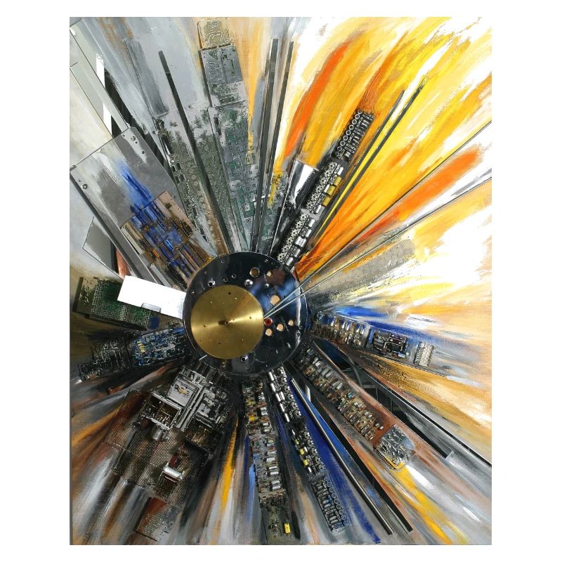 Computer Sun - Sculpture par Ilona Jentsch