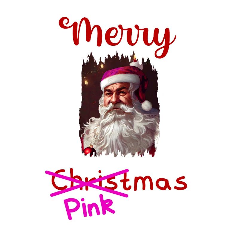 Rosa Weihnachtsmann