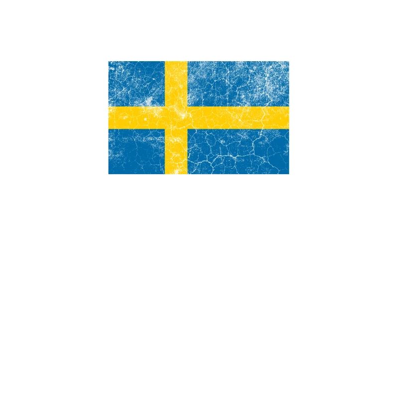 Sweden Flag Distressed