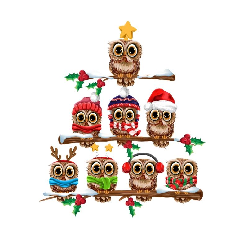 Eulen Weihnachtsbaum Weihnachten Eule Lustiges Eul