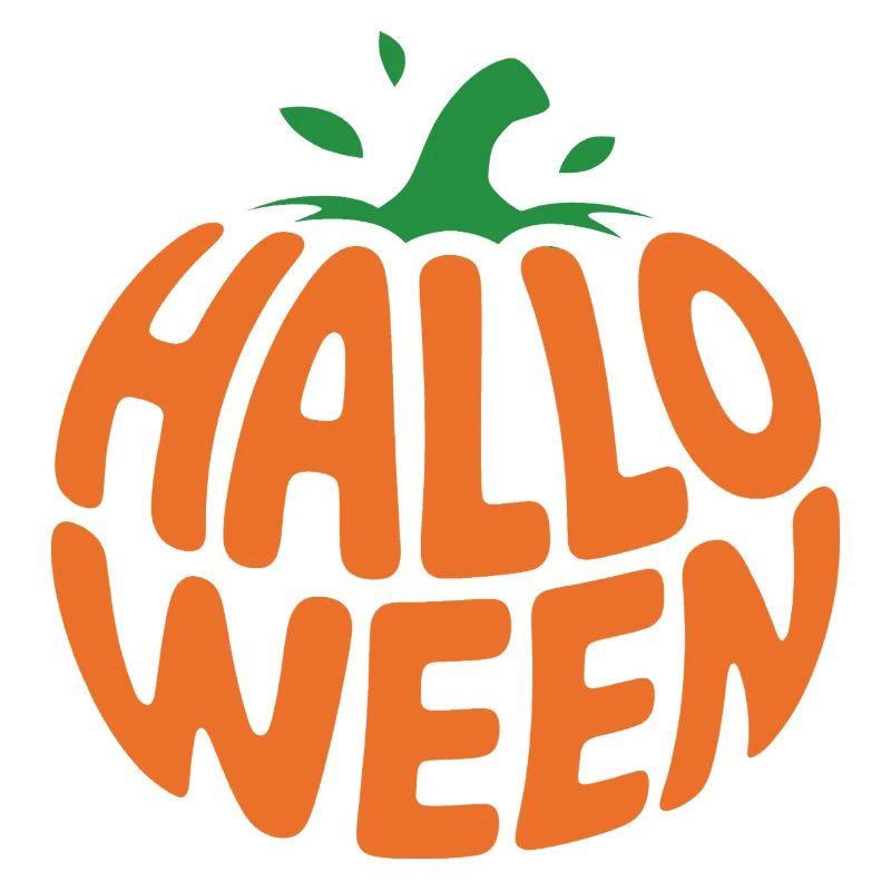 Pumpkin - Cool Vegetable Halloween Logo