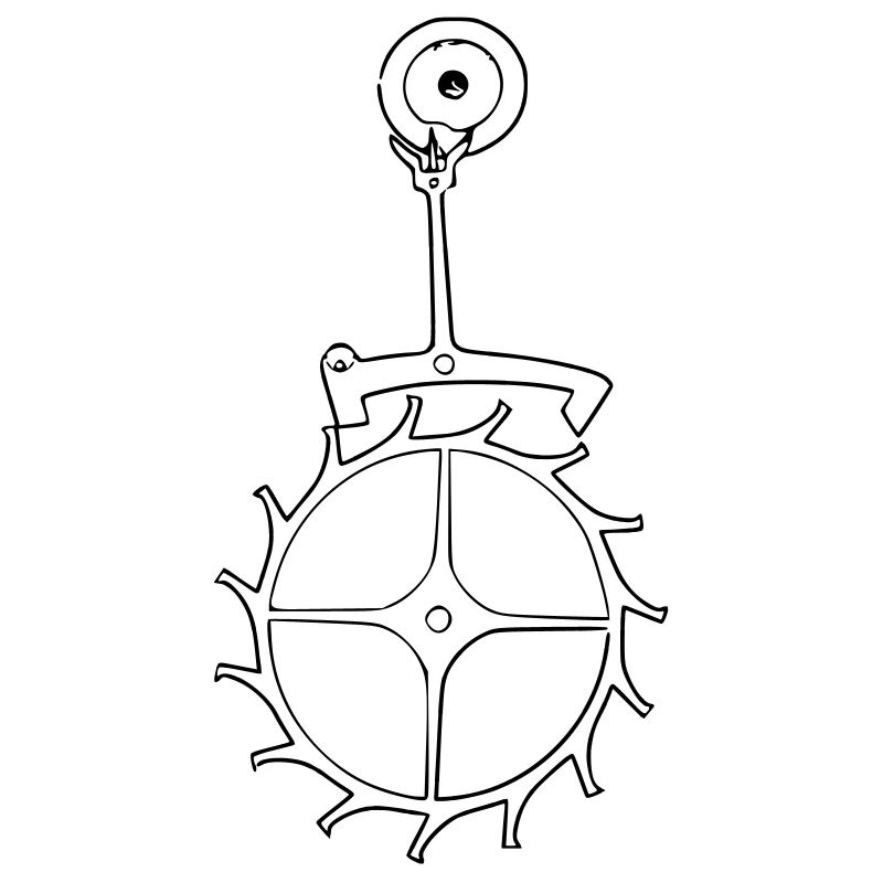 Échappement d'ancre de serre