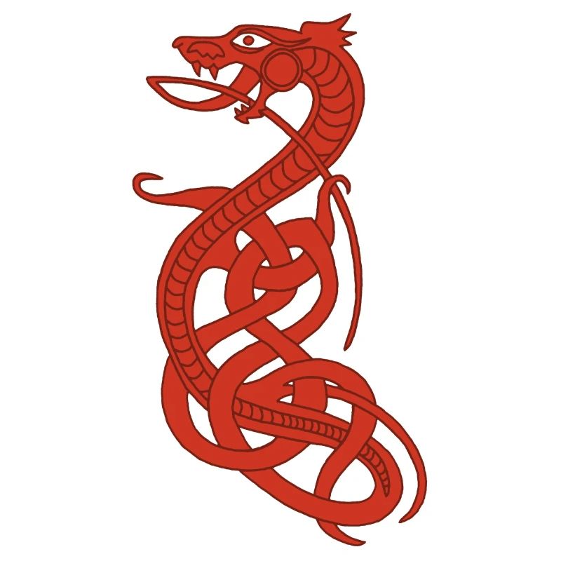 Serpent rouge infini