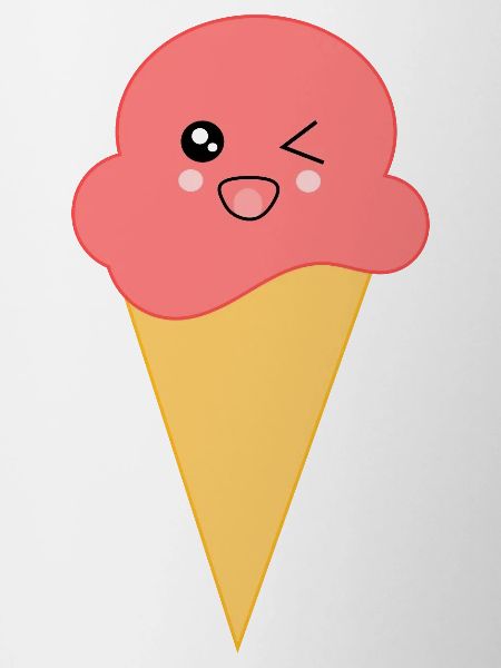 Eis Eiscreme Erdbeereis