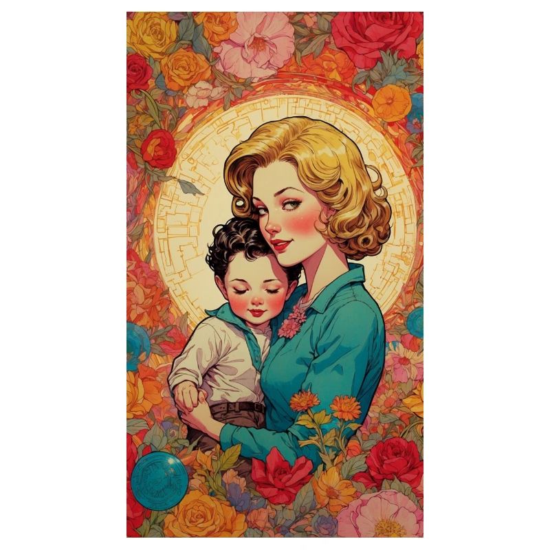 Mutter und Kind- Retro 50er Jahre