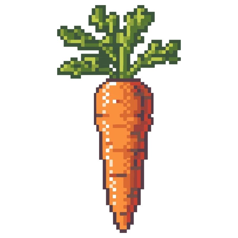 Carrot Pixel Icon