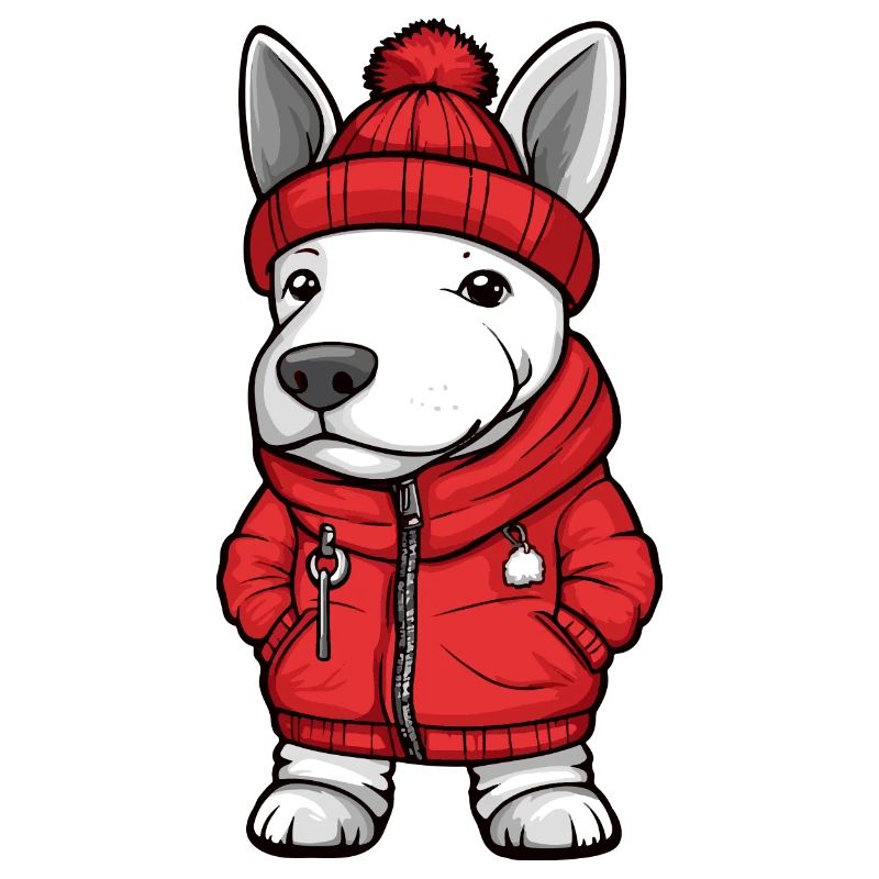 Bull Terrier Hund Stylisch