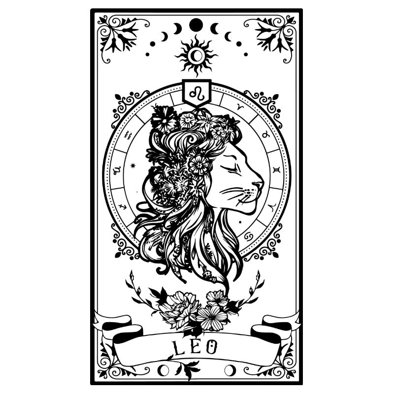 Leo Zodiac Tarot card