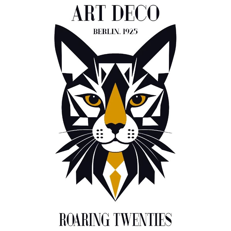 Chat Art Déco