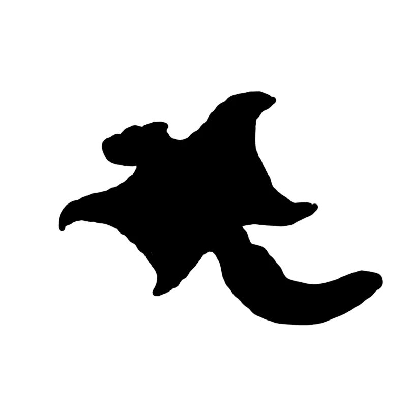 Flughörnchen (Logo groß, schwarz)