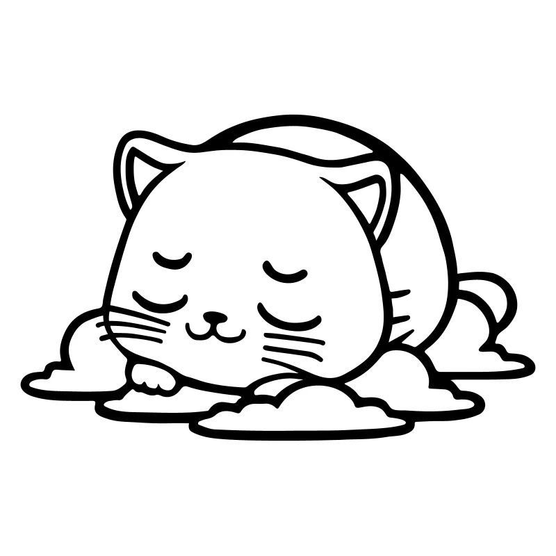petit chat qui dort