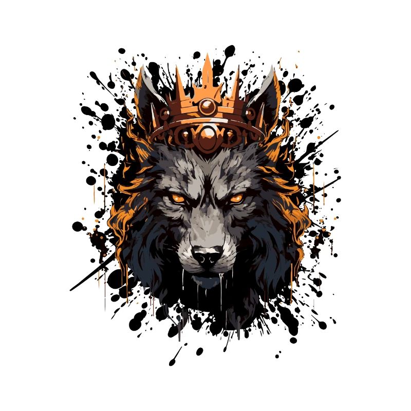 Wolf Head Portrait Crown