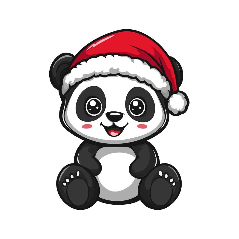 Panda Noël Mignon