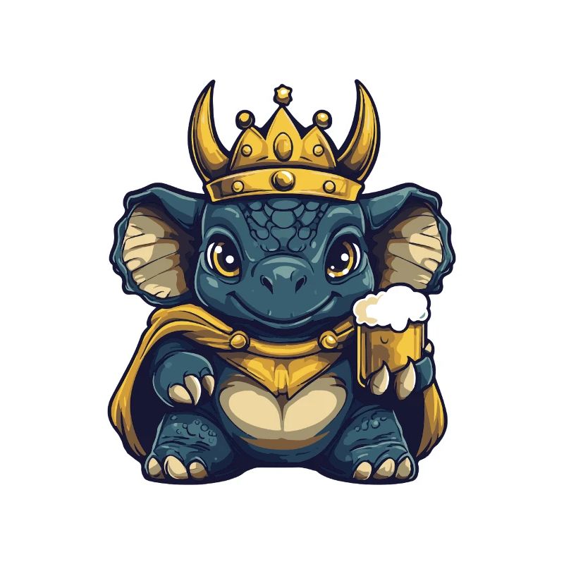 Dinosaur triceratops Beer Funny