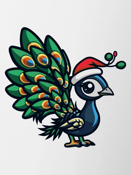 Peacock Bird Christmas