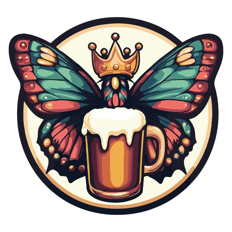 Schmetterling Bier Comic