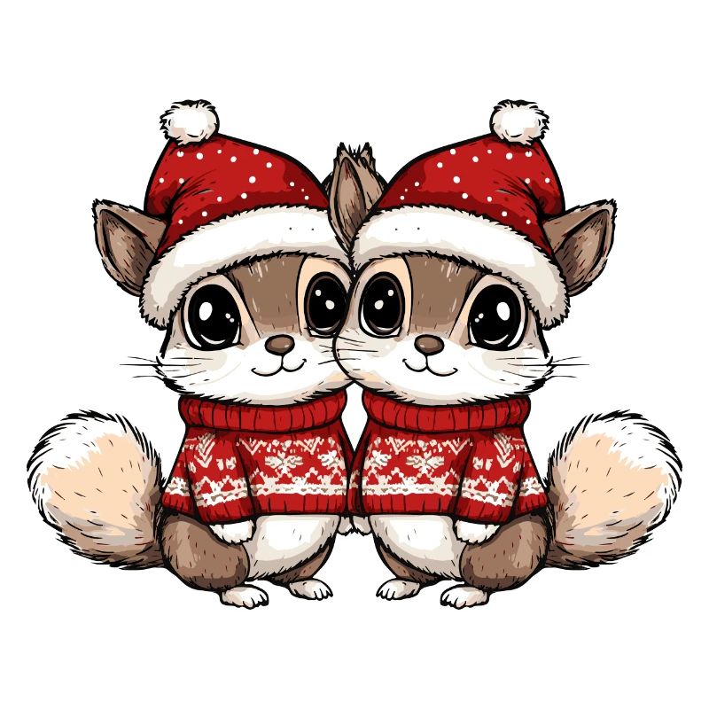 Équipe de Noël Squirrel