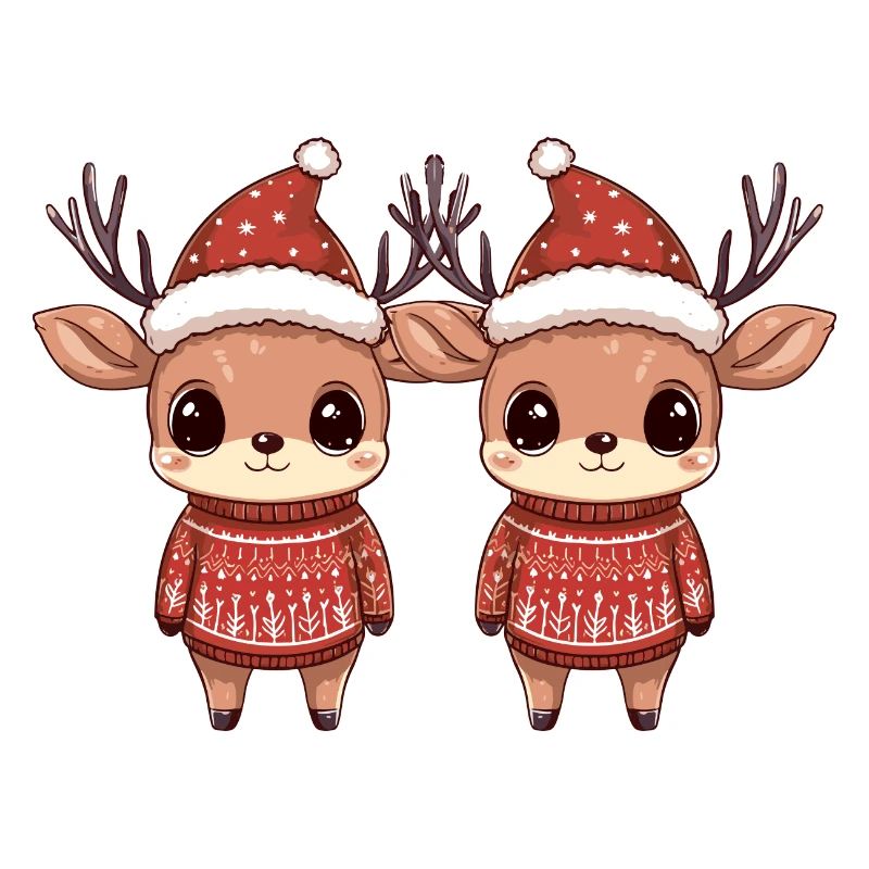 Équipe de Noël du cerf