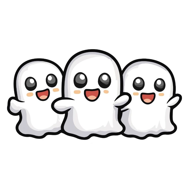 Fantômes Halloween Dessin animé