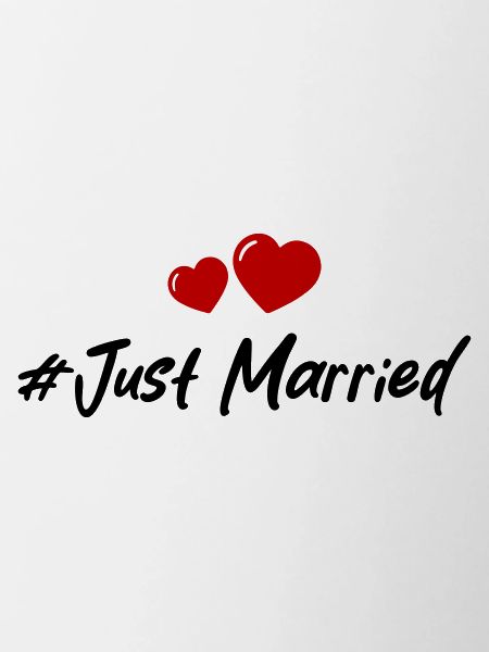 Just Married Wedding Heart